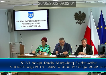 Nagranie sesji Rady Miejskiej Sędziszów - XLVI/2022