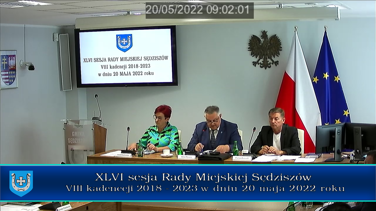Nagranie sesji Rady Miejskiej Sędziszów – XLVI/2022