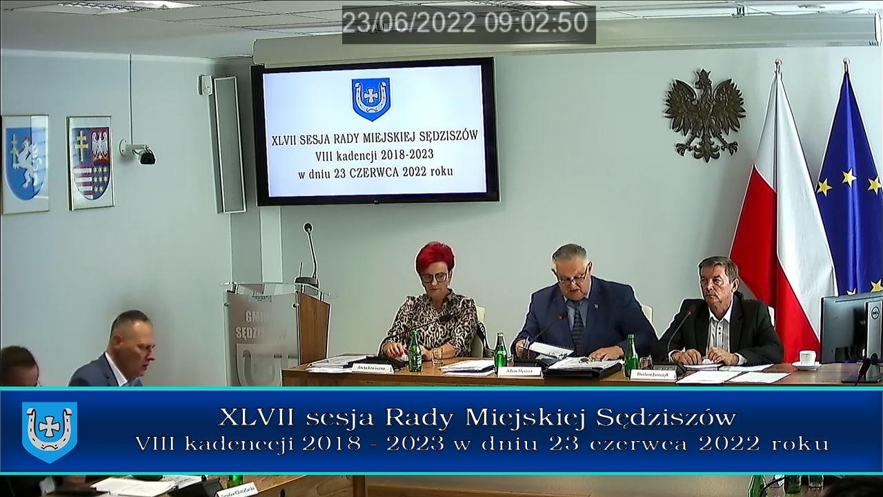 Nagranie sesji Rady Miejskiej Sędziszów – XLVII/2022