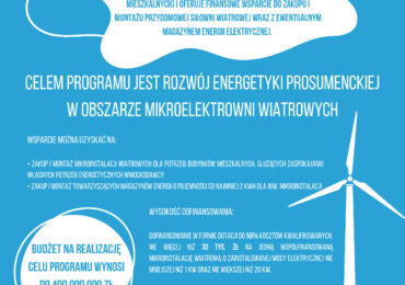 Program "Moja elektrownia wiatrowa"