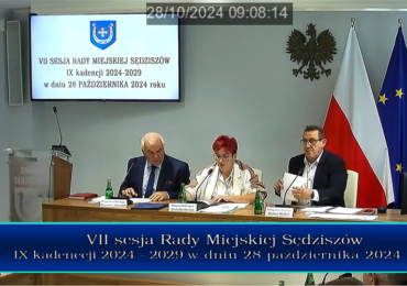 Nagranie sesji Rady Miejskiej Sędziszów - VII/2024