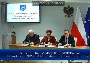 Nagranie sesji Rady Miejskiej Sędziszów - XI/2024