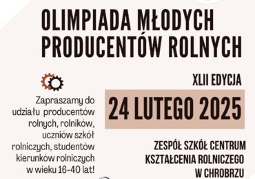 XLII edycja Olimpiady Młodych Producentów Rolnych