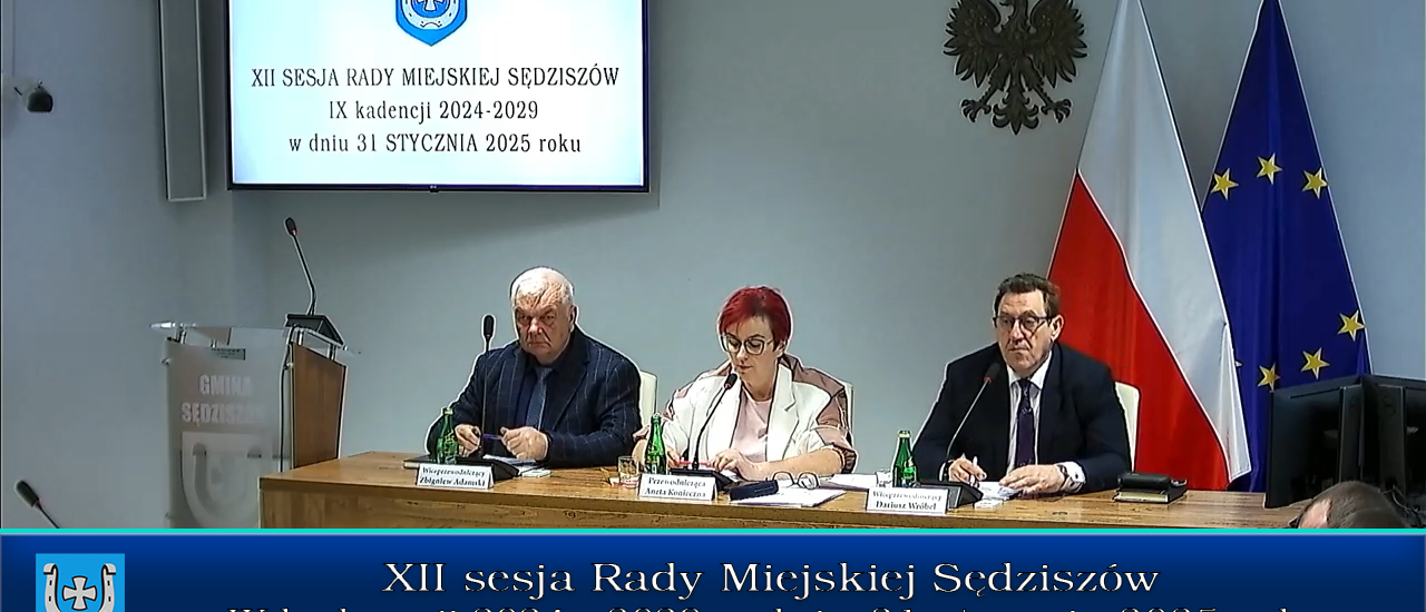 Nagranie sesji Rady Miejskiej Sędziszów - XIII/2025