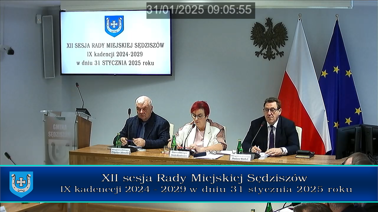 Nagranie sesji Rady Miejskiej Sędziszów – XIII/2025