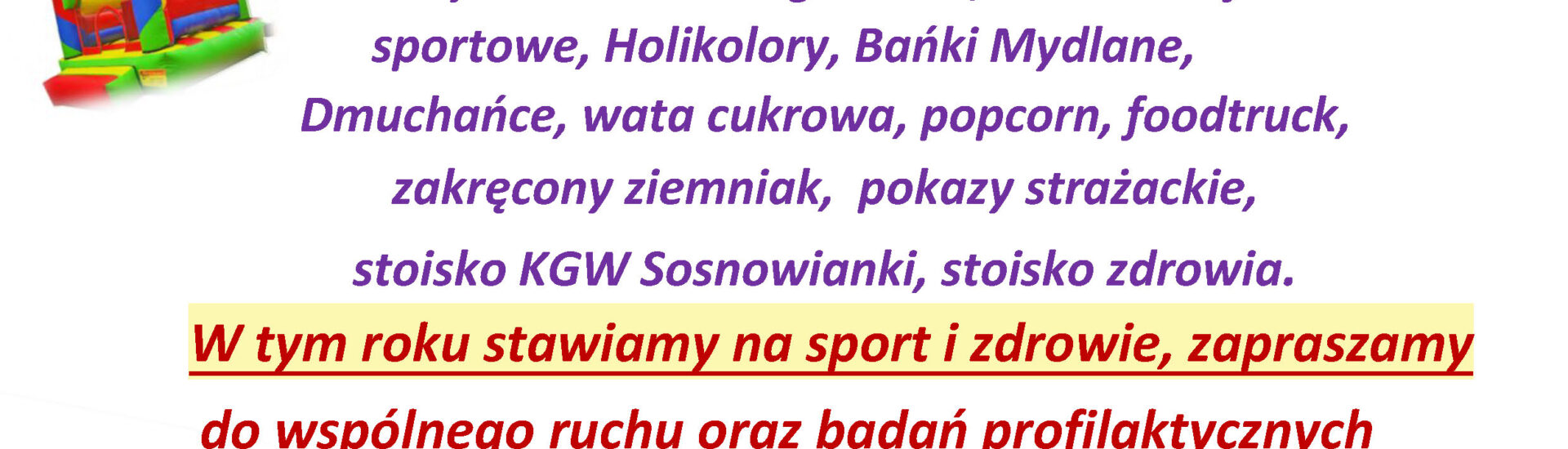 Zaproszenie na Zakończenie Lata