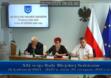 Nagranie sesji Rady Miejskiej Sędziszów - XXI/2025