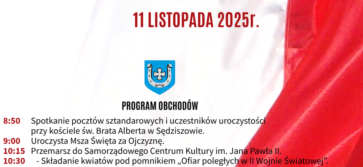 Gminne Obchody Narodowego Święta Niepodległości - program