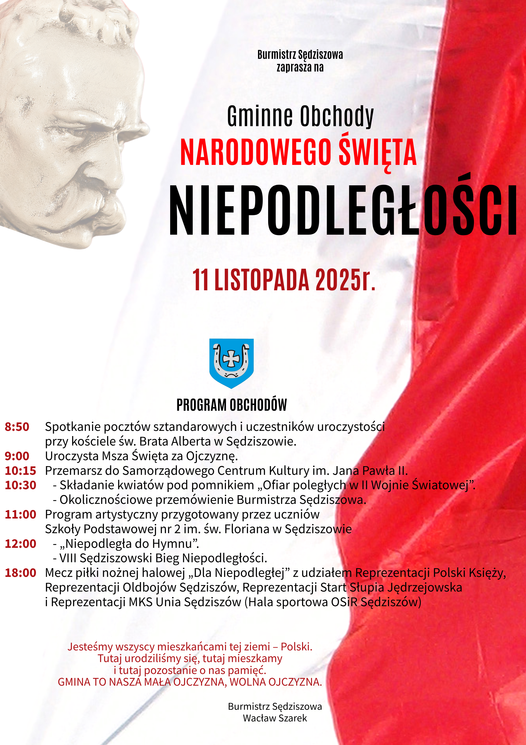 Gminne Obchody Narodowego Święta Niepodległości – program