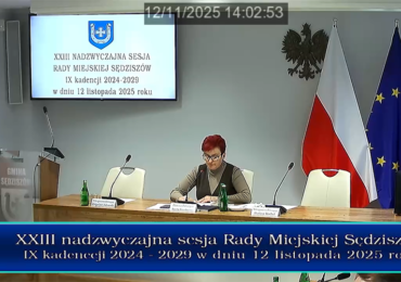 Nagranie nadzwyczajnej sesji Rady Miejskiej Sędziszów - XXIII/2025
