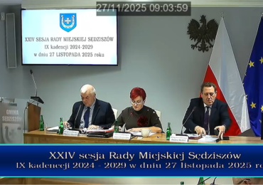 Nagranie sesji Rady Miejskiej Sędziszów - XXIV/2025