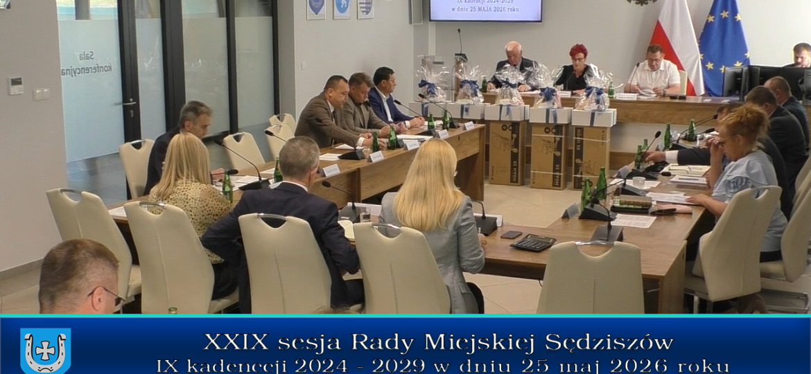 Nagranie sesji Rady Miejskiej Sędziszów - XXIX/2026