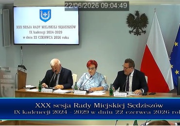 Nagranie sesji Rady Miejskiej Sędziszów - XXX/2026
