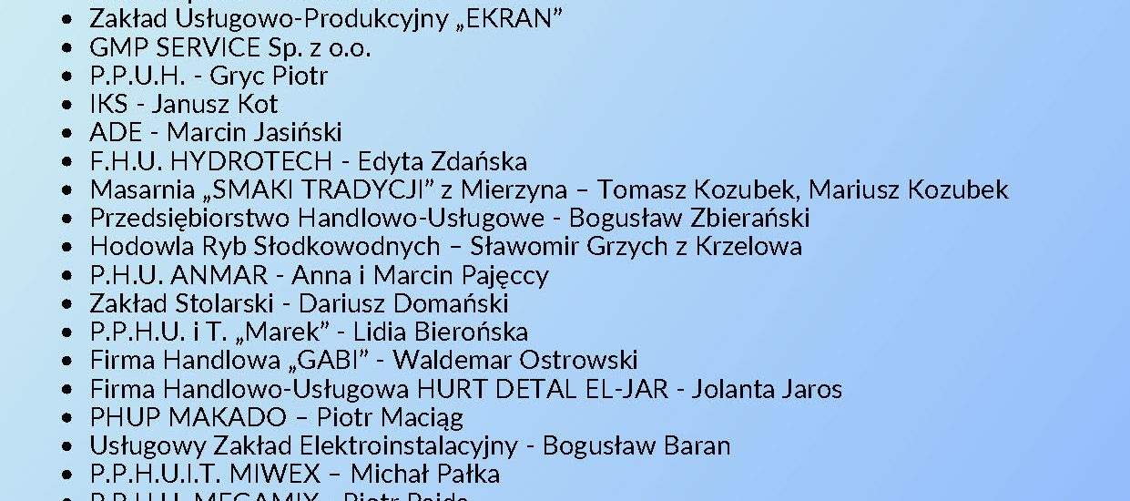 Podziękowanie