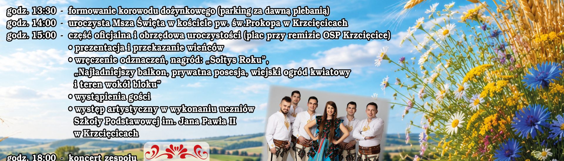 Dożynki Gminne Krzcięcice 2026